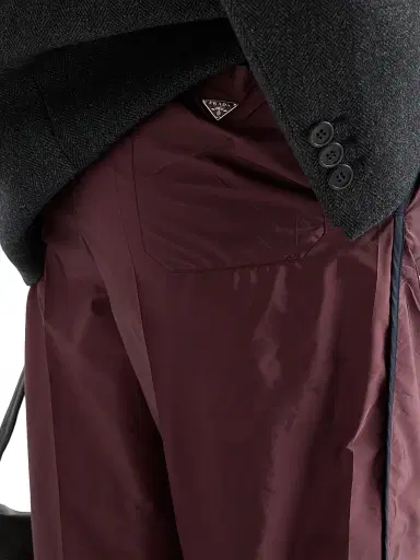 Prada Women's Re-Nylon Pants - Red | Thumbnail 4