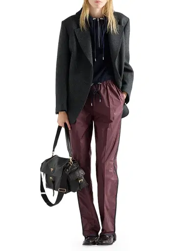 Prada Women's Re-Nylon Pants - Red | Thumbnail 5