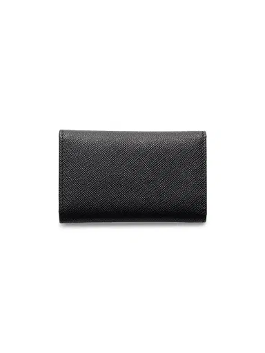 Prada Men's Saffiano Leather Key Case - Black | Thumbnail 2