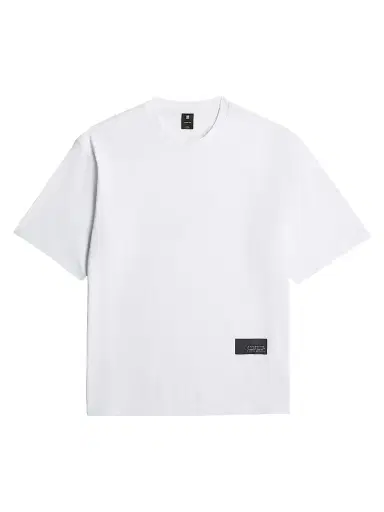 G-Star Men's Badge Oversized Graphic Cotton T-Shirt - White | Thumbnail 1