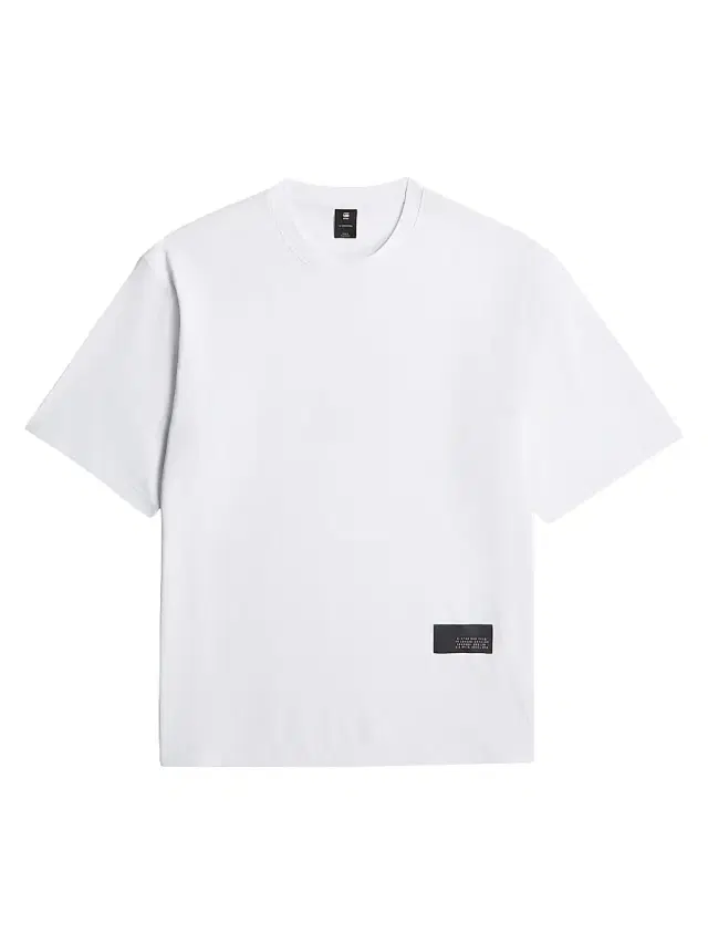 Men's Badge Oversized Graphic Cotton T-Shirt - White