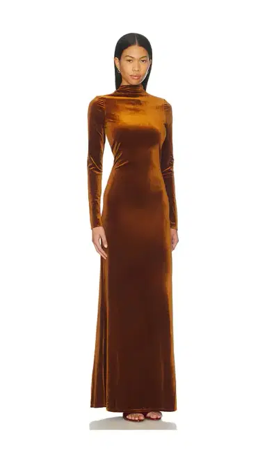 SEROYA Viola Velvet Dress | Thumbnail 2