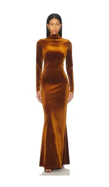 SEROYA Viola Velvet Dress | Thumbnail 1