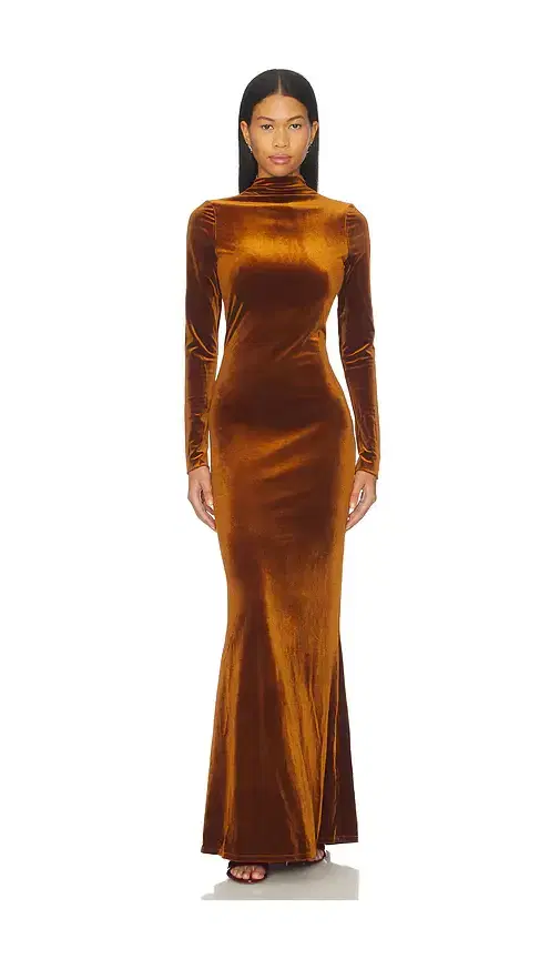 SEROYA Viola Velvet Dress