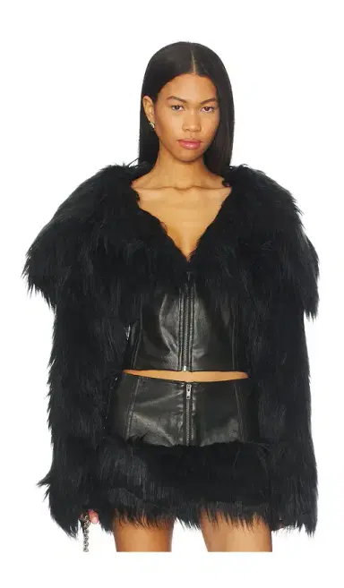 Jaded London Faux Fur Cropped Jacket | Thumbnail 1 Jaded London Faux Fur Cropped Jacket | Thumbnail 1