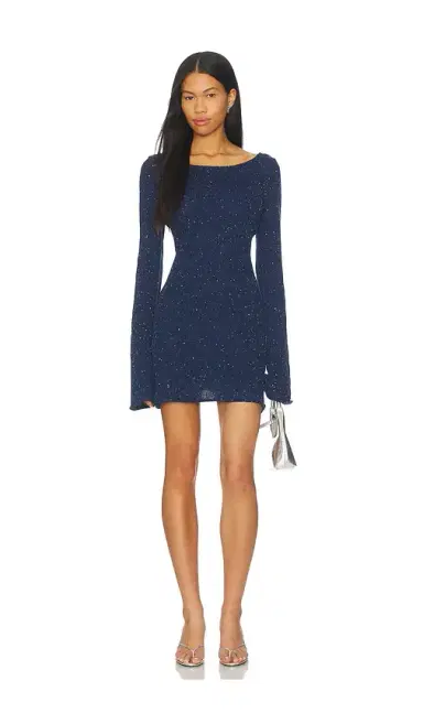 Asta Resort Maya Longsleeve Mini Dress | Thumbnail 1 Asta Resort Maya Longsleeve Mini Dress | Thumbnail 1