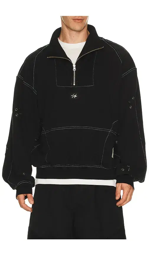UPRISERS UPRS Floral Eyelet Half Zip