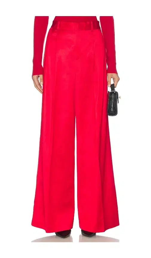 Polo Ralph Lauren Pleated Satin Wide Leg Pant