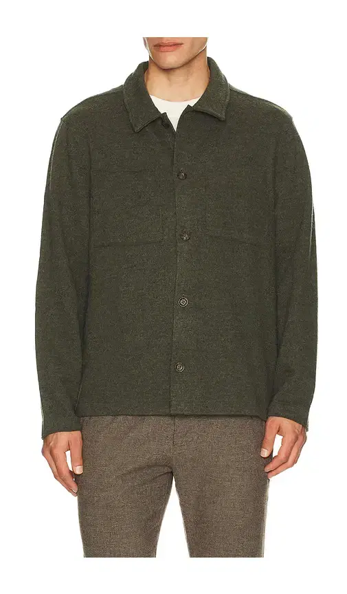 Boiled Wool Overshirt