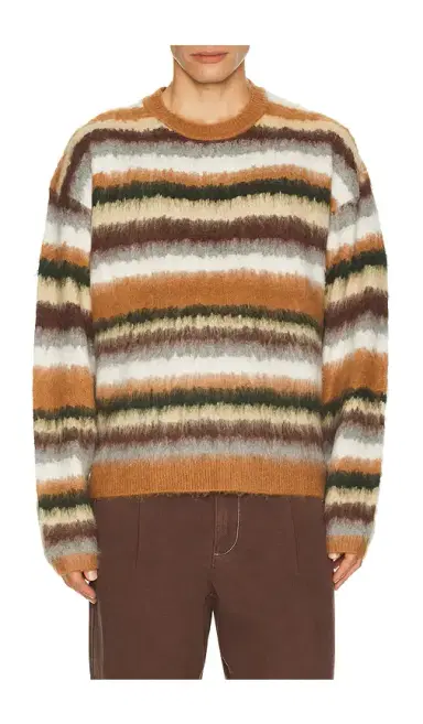 Bound Alpaca Brushed Stripe Sweater | Thumbnail 1