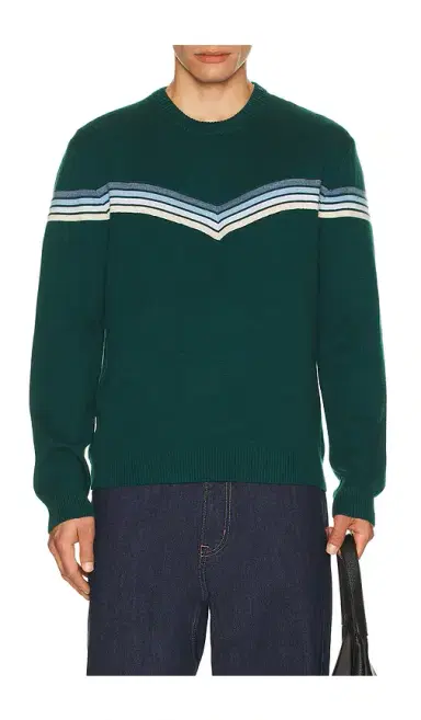 Marine Layer Chevron Varsity Crew Sweater | Thumbnail 1