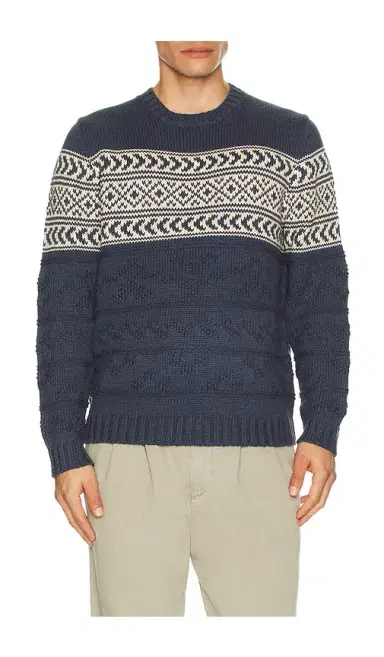 Marine Layer Textured Fair Isle Sweater | Thumbnail 1