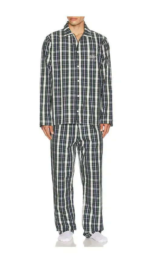 Plaid Poplin Pajama Set