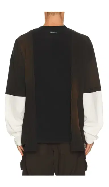 UPRISERS UPRS Double Layer Long Sleeve T-Shirt | Thumbnail 2 UPRISERS UPRS Double Layer Long Sleeve T-Shirt | Thumbnail 2