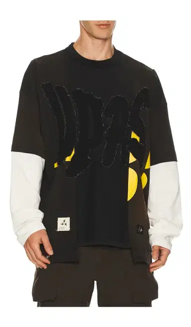 UPRISERS UPRS Double Layer Long Sleeve T-Shirt | Thumbnail 1 UPRISERS UPRS Double Layer Long Sleeve T-Shirt | Thumbnail 1