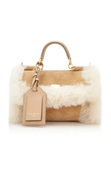 Dolce & Gabbana My Sicily Shearling Top Handle Bag | Thumbnail 1 Dolce & Gabbana My Sicily Shearling Top Handle Bag | Thumbnail 1
