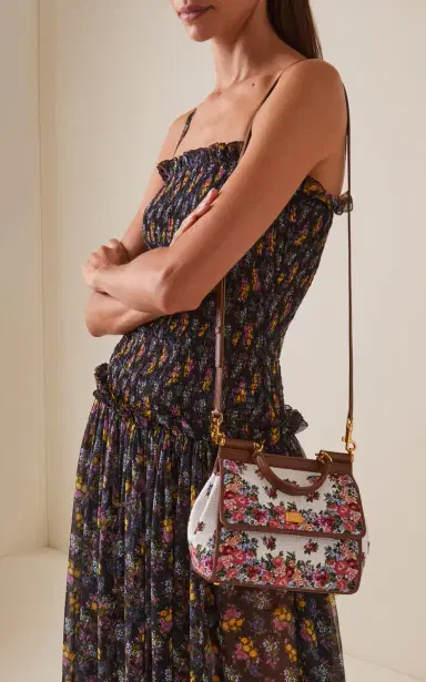 Dolce & Gabbana Re-Edition 2000's Sicily Canvas Floral Bag | Thumbnail 3