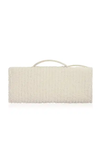 Bottega Veneta Andiamo Corduroy-Shearling Clutch | Thumbnail 3 Bottega Veneta Andiamo Corduroy-Shearling Clutch | Thumbnail 3
