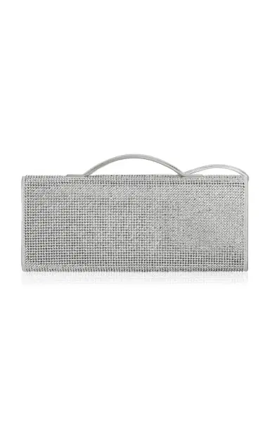 Bottega Veneta Andiamo Crystal-Embellished Leather Clutch | Thumbnail 3