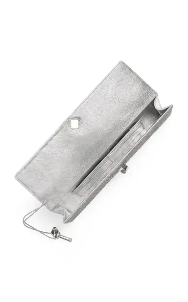 Bottega Veneta Andiamo Crystal-Embellished Leather Clutch | Thumbnail 5