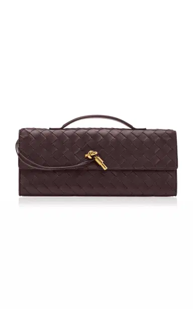 Bottega Veneta Andiamo Intrecciato Leather Clutch | Thumbnail 1 Bottega Veneta Andiamo Intrecciato Leather Clutch | Thumbnail 1