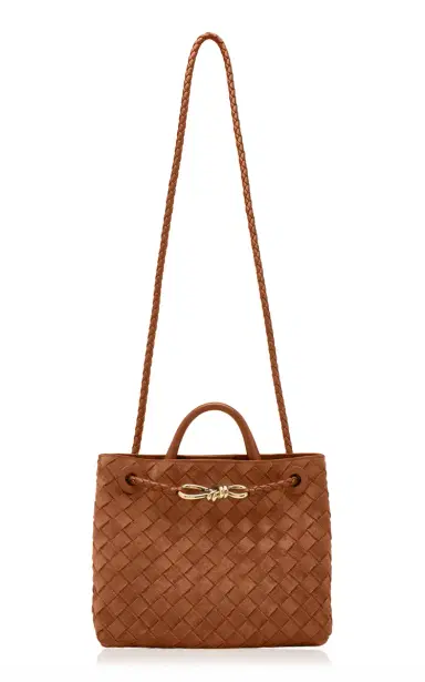 Bottega Veneta Small Andiamo Intrecciato Suede Bag | Thumbnail 4 Bottega Veneta Small Andiamo Intrecciato Suede Bag | Thumbnail 4
