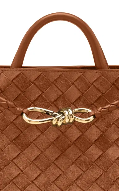 Bottega Veneta Small Andiamo Intrecciato Suede Bag | Thumbnail 9 Bottega Veneta Small Andiamo Intrecciato Suede Bag | Thumbnail 9