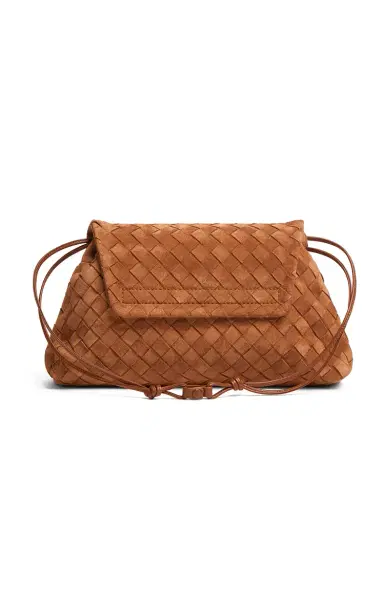 Bottega Veneta Giorno Intrecciato Suede Bag | Thumbnail 3