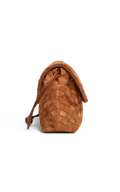 Bottega Veneta Giorno Intrecciato Suede Bag | Thumbnail 4