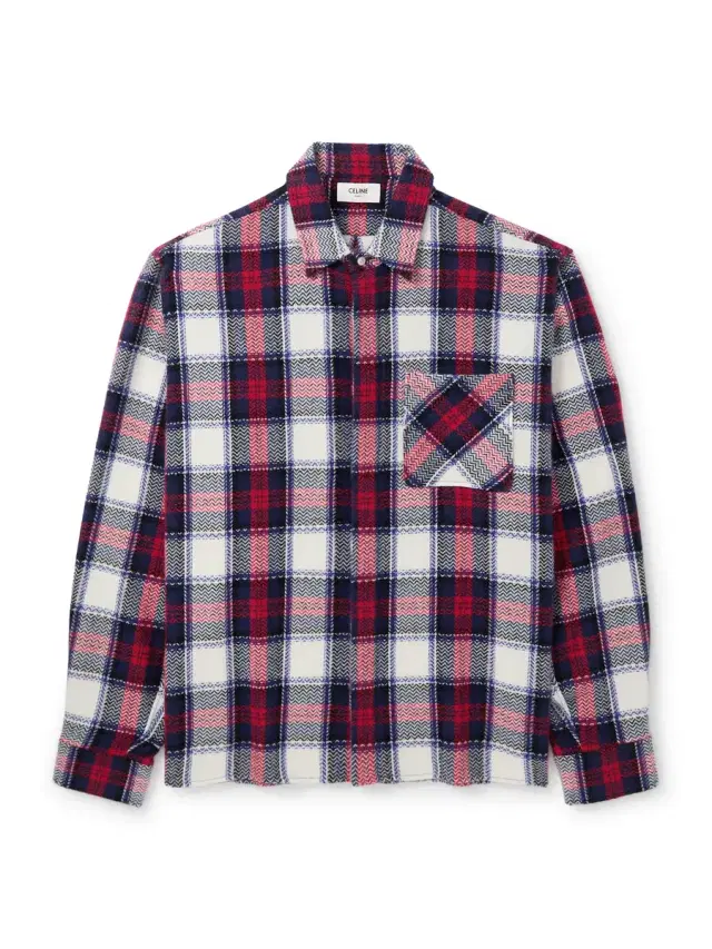 Checked Cashmere Overshirt - Men
