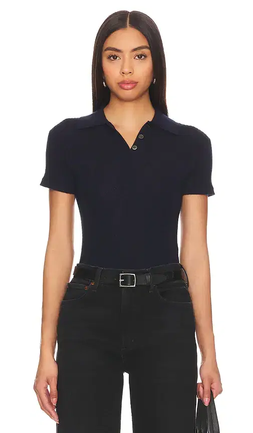 Guest In Residence Shrunken Polo Top