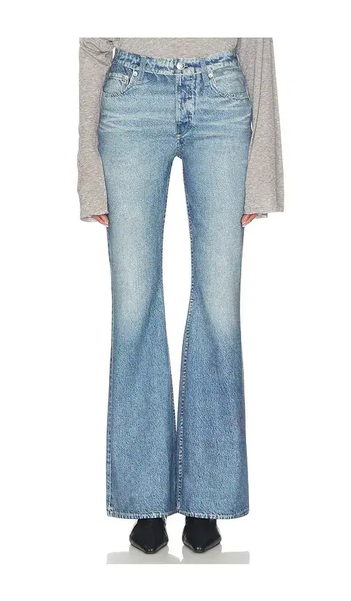 Rag & Bone rb Miramar Ponte Dahlia Full Length Jeans