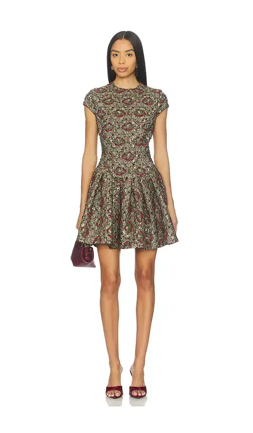 SIMKHAI Elowen Short Sleeve Mini Dress