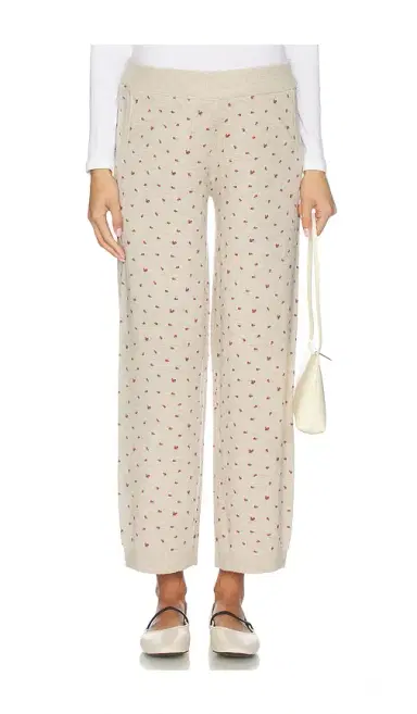 Hatch The Nora Floral Knit Pant | Thumbnail 2
