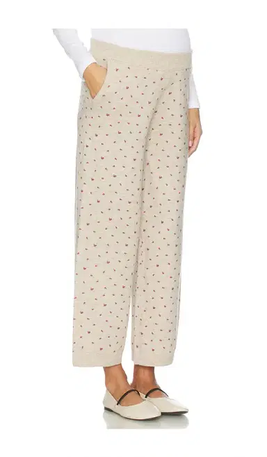 Hatch The Nora Floral Knit Pant | Thumbnail 1