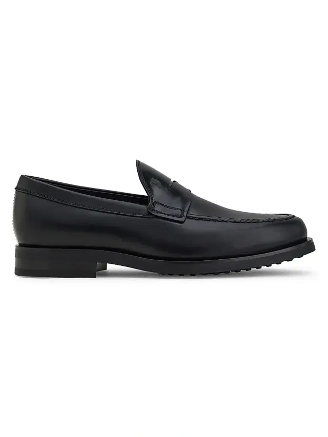 Men's Formale Leather Loafers - Black Men's Formale Leather Loafers - Black