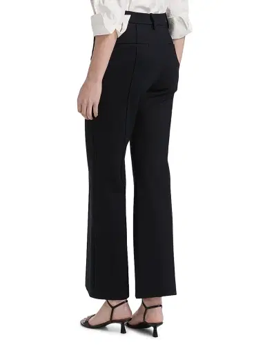 FRAME Women's The Reboot Cropped Flare Trousers - Navy | Thumbnail 5
