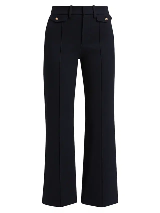 Women's The Reboot Cropped Flare Trousers - Navy