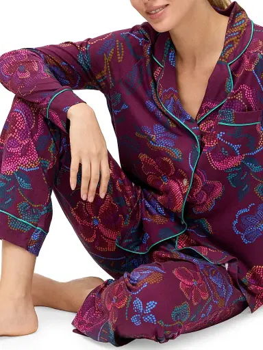 Johnny Was Women's Carly Floral-Print Cotton-Blend Pajamas - Aphaia | Thumbnail 5