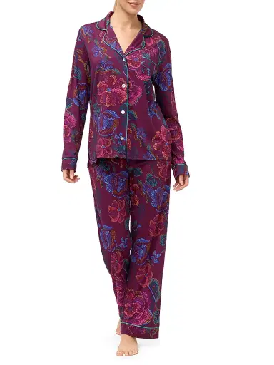 Johnny Was Women's Carly Floral-Print Cotton-Blend Pajamas - Aphaia | Thumbnail 1
