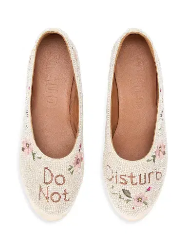Staud Women's Alba Beaded Ballet Flats - Do Not Disturb - Size 10.5 | Thumbnail 4