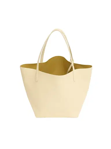Mansur Gavriel Women's Everyday Leather Tote Bag - Crema Paglia | Thumbnail 3