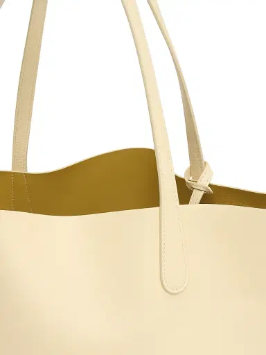 Mansur Gavriel Women's Everyday Leather Tote Bag - Crema Paglia | Thumbnail 4