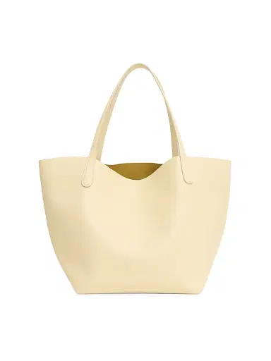 Mansur Gavriel Women's Everyday Leather Tote Bag - Crema Paglia | Thumbnail 1