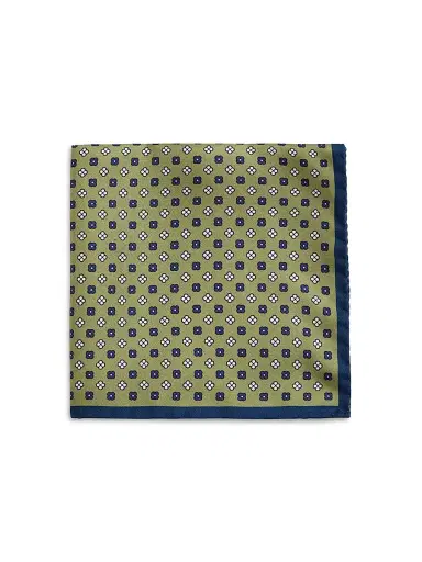 Saks Fifth Avenue Men's Mini Flower Silk Pocket Square | Thumbnail 1