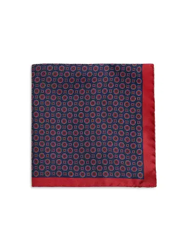 Saks Fifth Avenue Men's COLLECTION Circles & Squares Silk Pocket Square | Thumbnail 1 Saks Fifth Avenue Men's COLLECTION Circles & Squares Silk Pocket Square | Thumbnail 1
