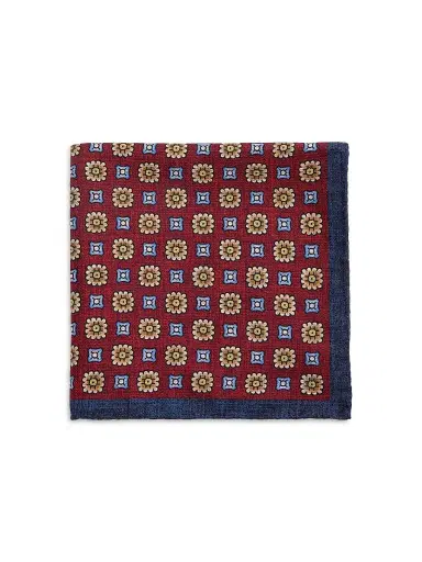 Saks Fifth Avenue Men's COLLECTION Floral Silk Pocket Square | Thumbnail 1