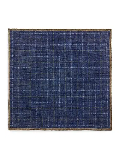 Saks Fifth Avenue Men's Plaid Silk Pocket Square | Thumbnail 2 Saks Fifth Avenue Men's Plaid Silk Pocket Square | Thumbnail 2