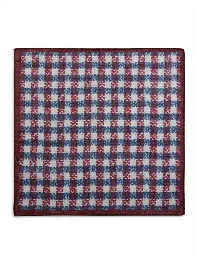 Saks Fifth Avenue Men's Plaid Silk Pocket Square | Thumbnail 2 Saks Fifth Avenue Men's Plaid Silk Pocket Square | Thumbnail 2