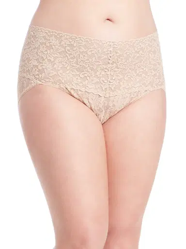 Hanky Panky Women's Plus Retro Lace V-Kini Panty | Thumbnail 1